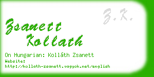zsanett kollath business card